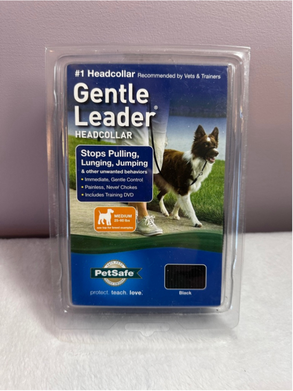 PetSafe Gentle Leader Medium Black No-Pull Dog Headcollar Training Control